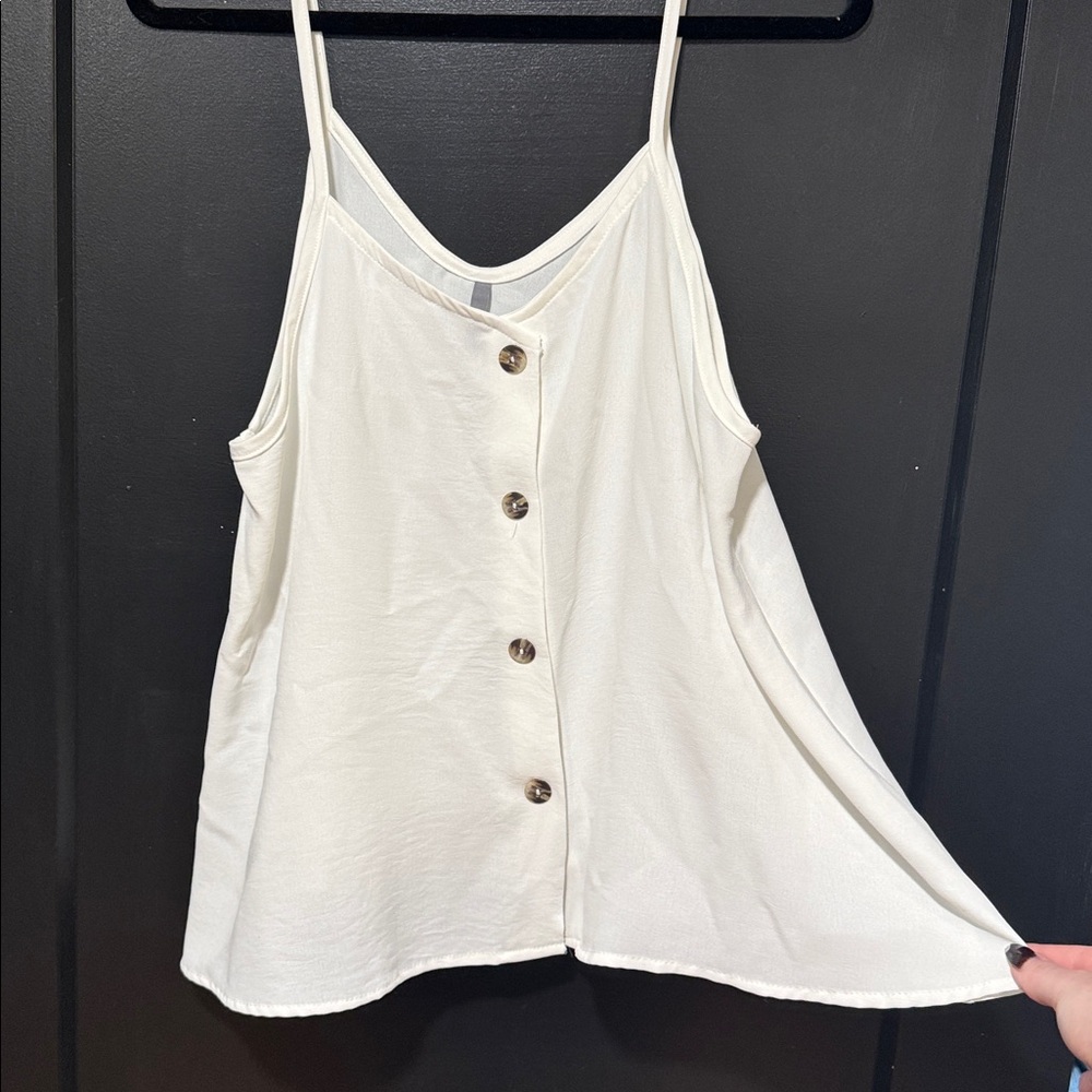 Flowy Button Up Tank Top